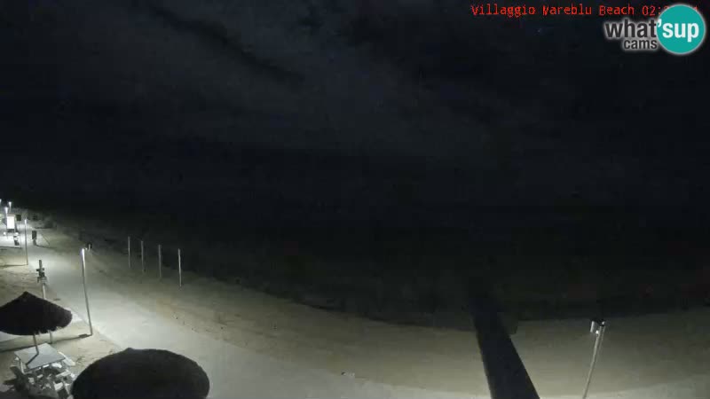Webcam en direct de la plage Villaggio Mare Blu Bibione Pineda – Italie