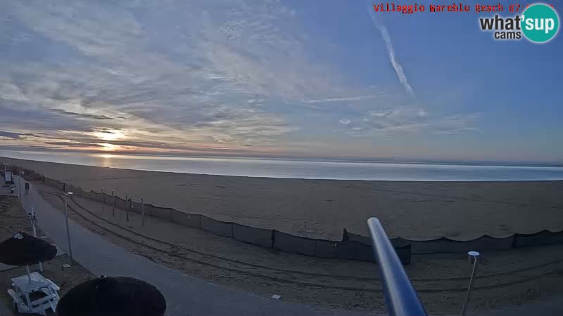 Playa webcam en vivo Villaggio Mare Blu Bibione Pineda – Italia