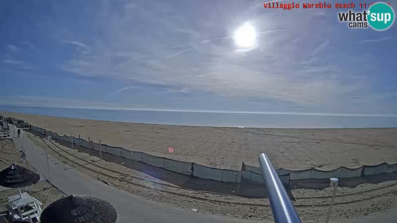 The beach Livecam Villaggio Mare Blu Bibione Pineda – Italy