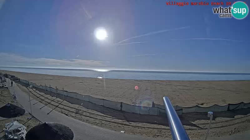 Webcam en direct de la plage Villaggio Mare Blu Bibione Pineda – Italie