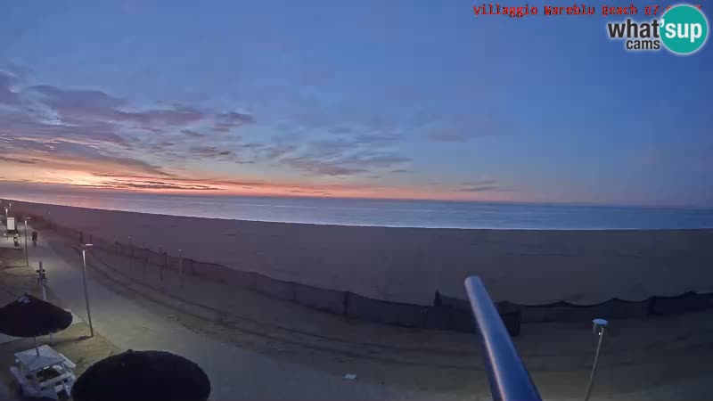 Web kamera uživo na plaži Villaggio Mare Blu Bibione Pineda – Italija