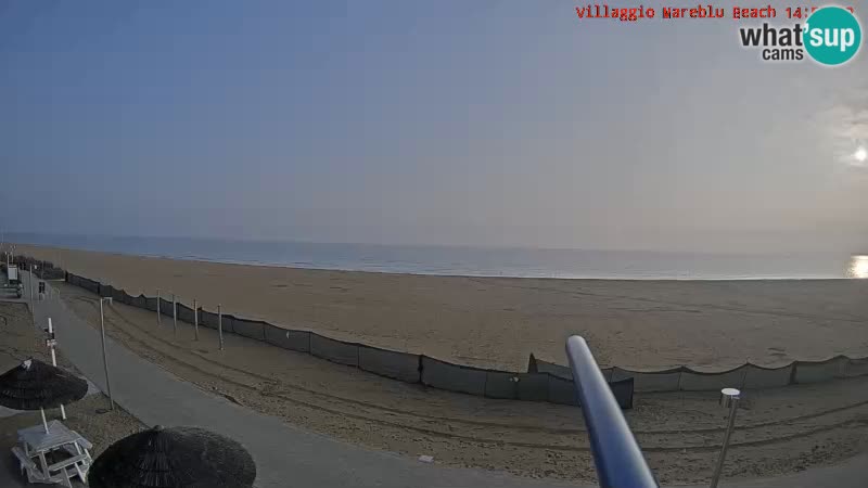 Playa webcam en vivo Villaggio Mare Blu Bibione Pineda – Italia
