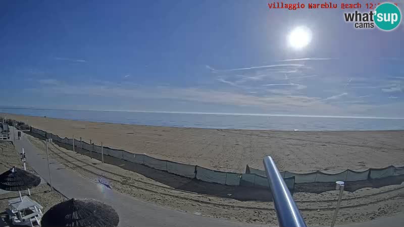 Web kamera uživo na plaži Villaggio Mare Blu Bibione Pineda – Italija