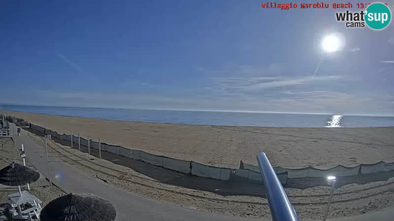 The beach Livecam Villaggio Mare Blu Bibione Pineda – Italy
