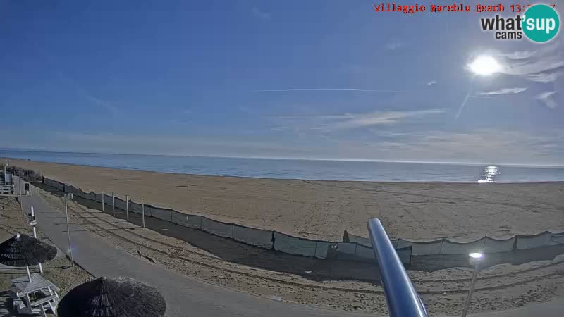 The beach Livecam Villaggio Mare Blu Bibione Pineda – Italy