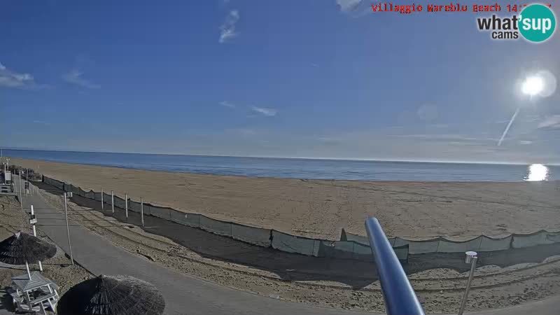 Spiaggia Webcam Villaggio Mare Blu Bibione Pineda