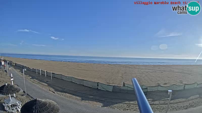 Spiaggia Webcam Villaggio Mare Blu Bibione Pineda