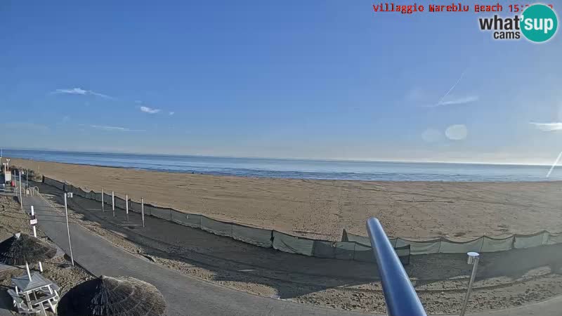 Spiaggia Webcam Villaggio Mare Blu Bibione Pineda