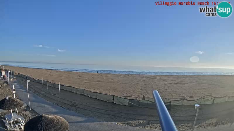 Spiaggia Webcam Villaggio Mare Blu Bibione Pineda