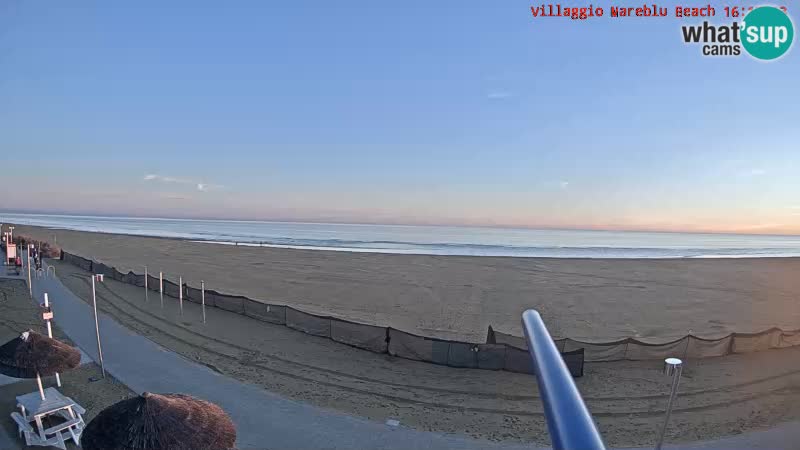Spiaggia Webcam Villaggio Mare Blu Bibione Pineda