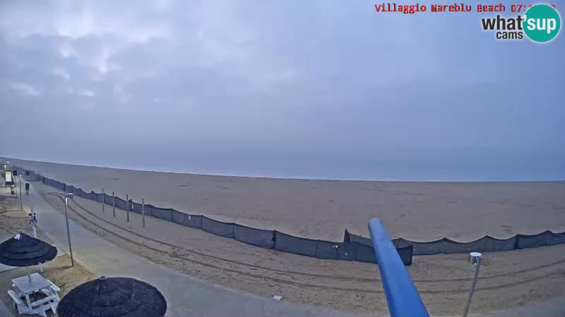 Webcam en direct de la plage Villaggio Mare Blu Bibione Pineda – Italie
