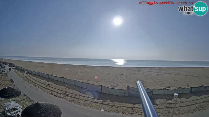 Spiaggia Webcam Villaggio Mare Blu Bibione Pineda