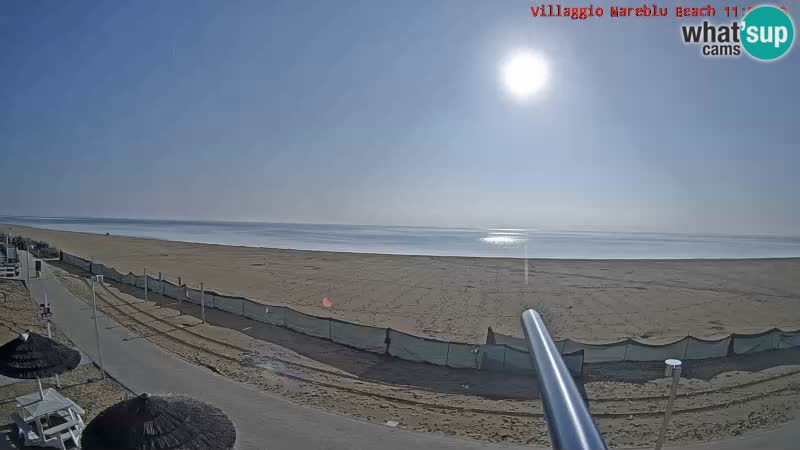 Der Strand Villaggio Mare Blu webcam Bibione Pineda – Italien