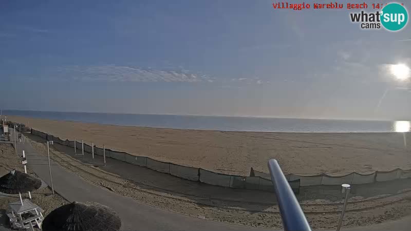 Spiaggia Webcam Villaggio Mare Blu Bibione Pineda