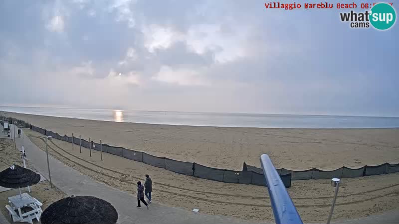 Web kamera uživo na plaži Villaggio Mare Blu Bibione Pineda – Italija