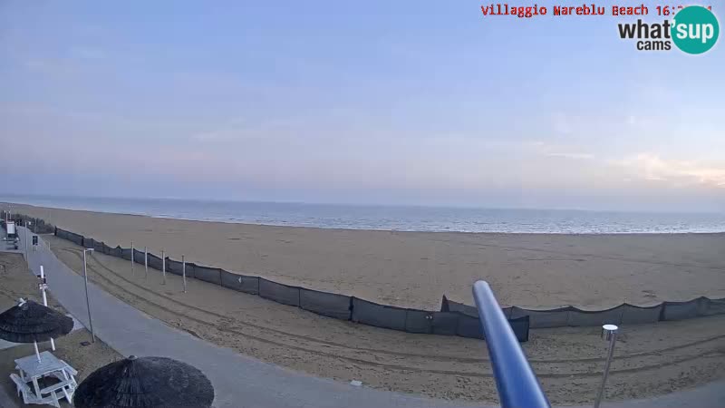 Webcam en direct de la plage Villaggio Mare Blu Bibione Pineda – Italie