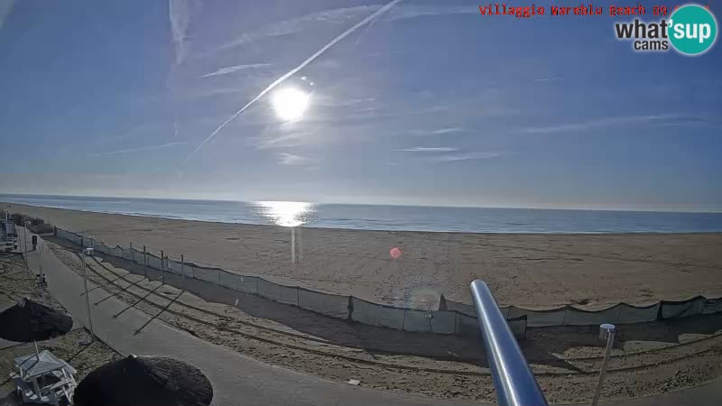 Spiaggia Webcam Villaggio Mare Blu Bibione Pineda