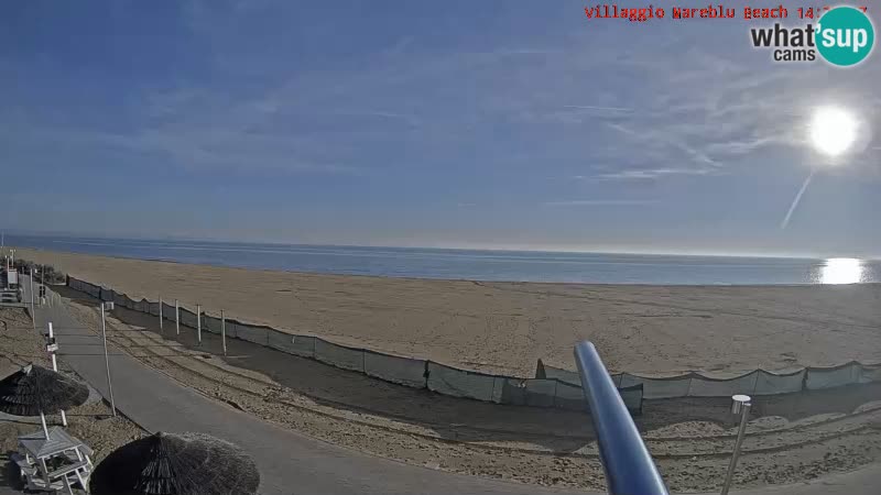 The beach Livecam Villaggio Mare Blu Bibione Pineda – Italy