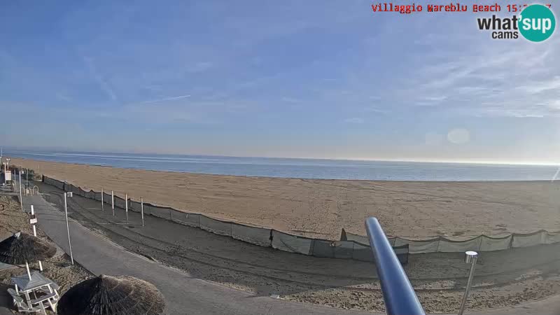 Playa webcam en vivo Villaggio Mare Blu Bibione Pineda – Italia