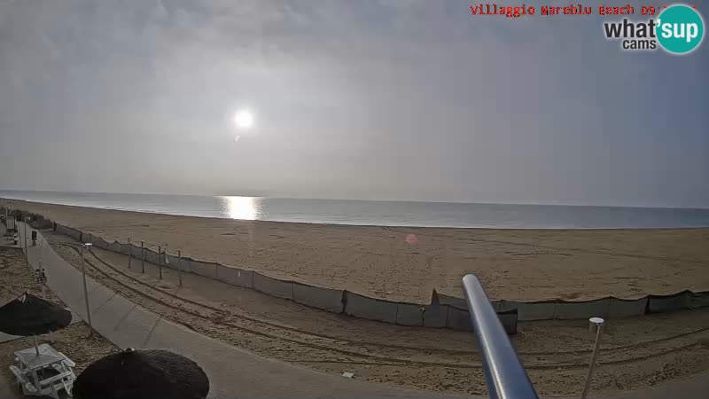 Web kamera uživo na plaži Villaggio Mare Blu Bibione Pineda – Italija