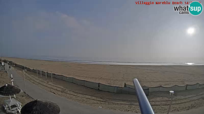 Web kamera uživo na plaži Villaggio Mare Blu Bibione Pineda – Italija