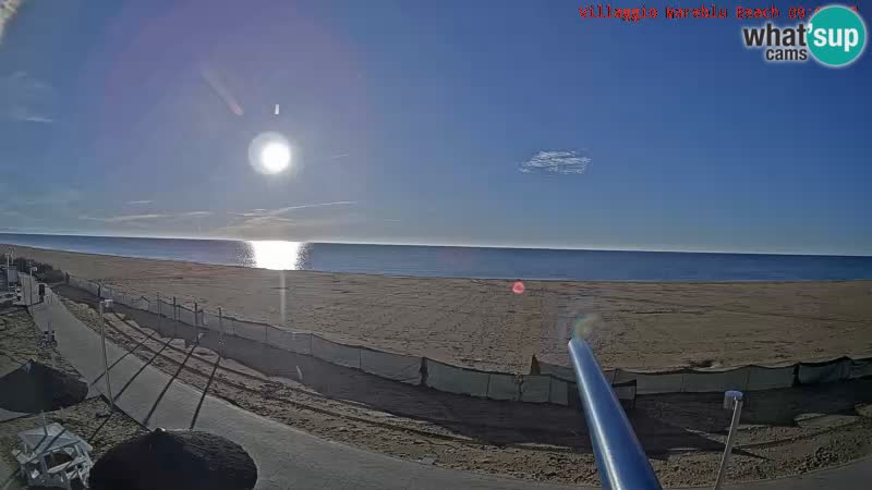 Spiaggia Webcam Villaggio Mare Blu Bibione Pineda