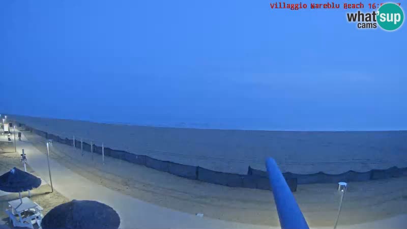 Webcam en direct de la plage Villaggio Mare Blu Bibione Pineda – Italie