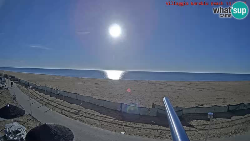 Spiaggia Webcam Villaggio Mare Blu Bibione Pineda