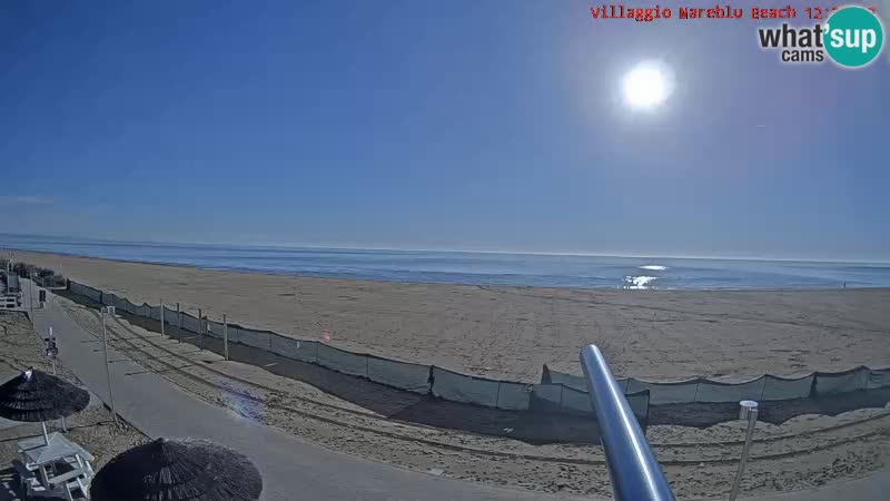 Spiaggia Webcam Villaggio Mare Blu Bibione Pineda