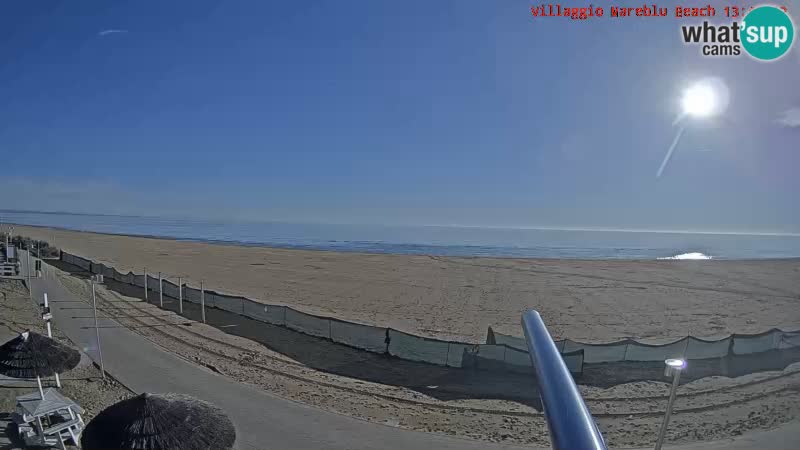 Spiaggia Webcam Villaggio Mare Blu Bibione Pineda