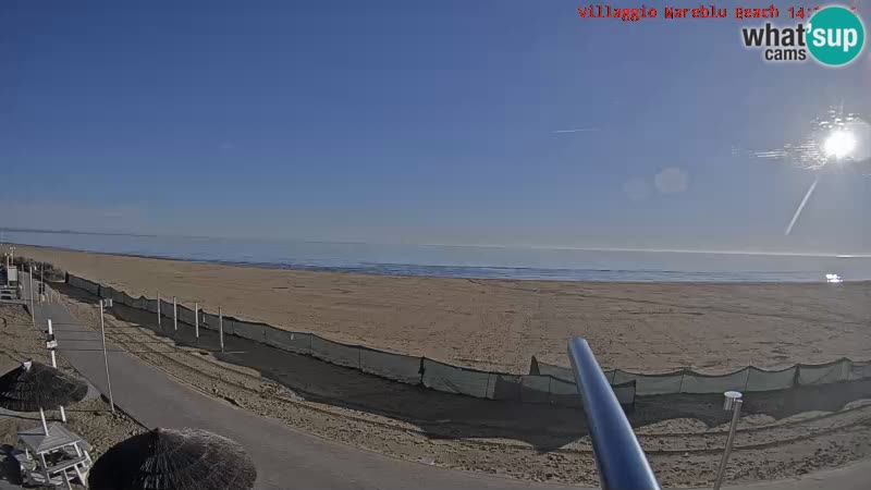 Spiaggia Webcam Villaggio Mare Blu Bibione Pineda