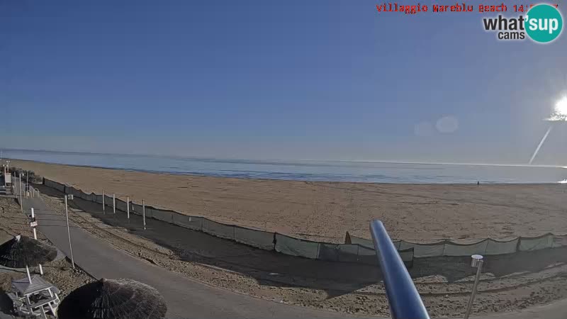 The beach Livecam Villaggio Mare Blu Bibione Pineda – Italy