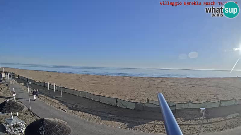 Spiaggia Webcam Villaggio Mare Blu Bibione Pineda