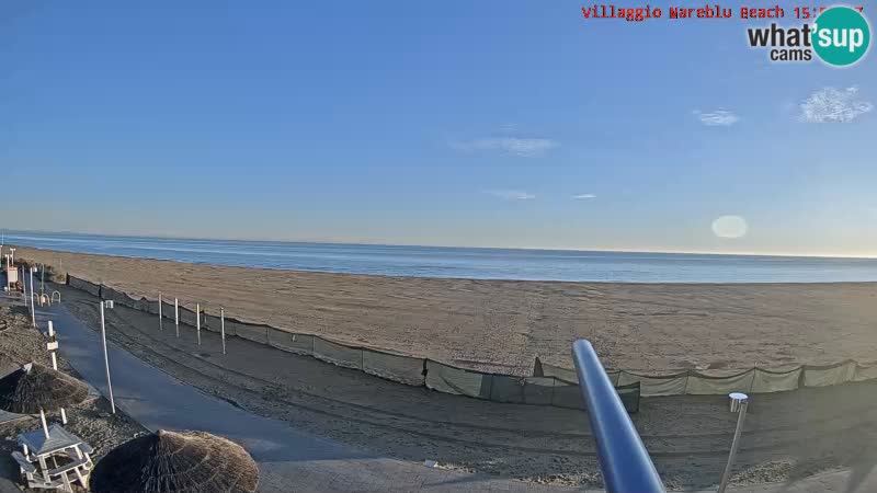 Web kamera uživo na plaži Villaggio Mare Blu Bibione Pineda – Italija