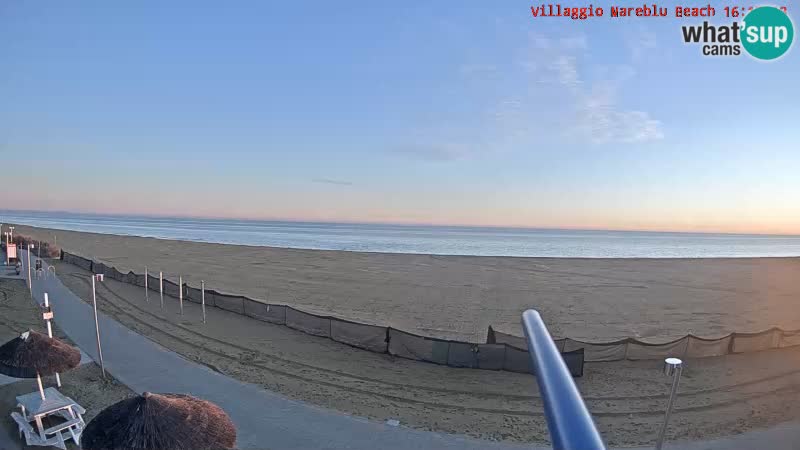 Spiaggia Webcam Villaggio Mare Blu Bibione Pineda