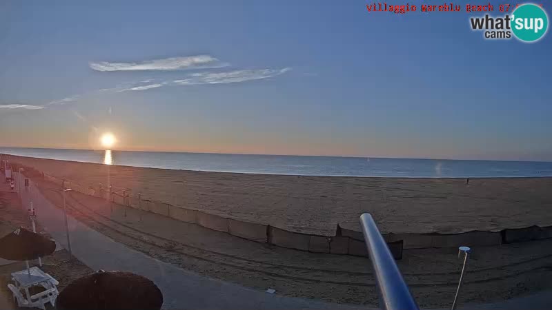 Spiaggia Webcam Villaggio Mare Blu Bibione Pineda