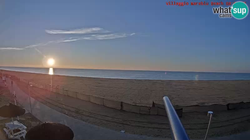 The beach Livecam Villaggio Mare Blu Bibione Pineda – Italy