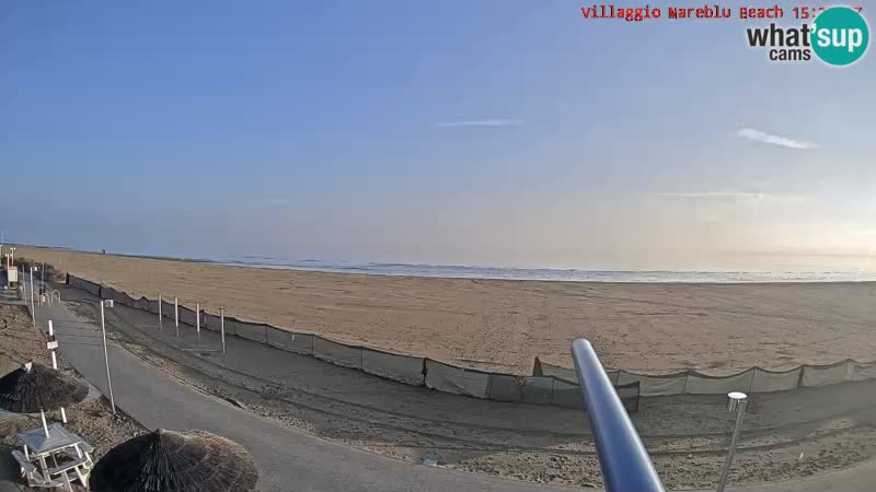 Playa webcam en vivo Villaggio Mare Blu Bibione Pineda – Italia