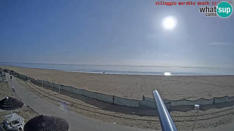 Spiaggia Webcam Villaggio Mare Blu Bibione Pineda