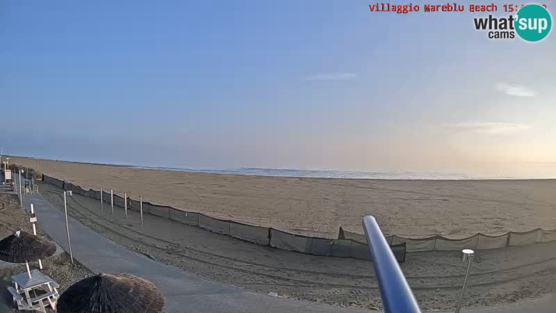 Webcam en direct de la plage Villaggio Mare Blu Bibione Pineda – Italie