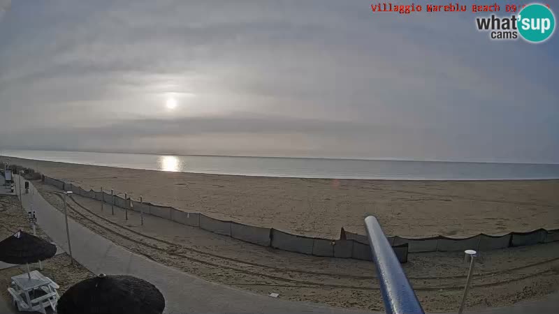 Playa webcam en vivo Villaggio Mare Blu Bibione Pineda – Italia