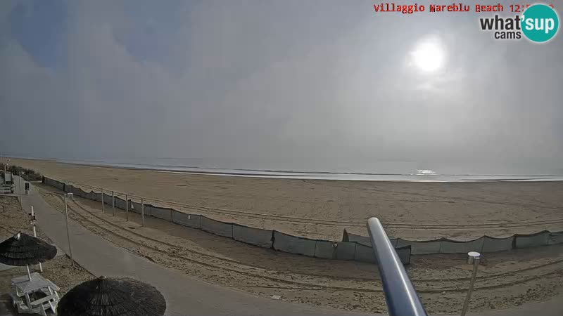 Webcam en direct de la plage Villaggio Mare Blu Bibione Pineda – Italie
