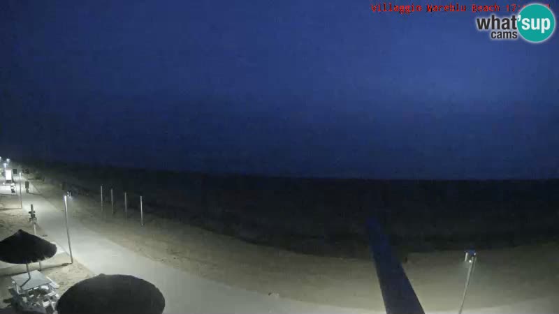 Spletna kamera na plaži v živo Villaggio Mare Blu Bibione Pineda – Italija