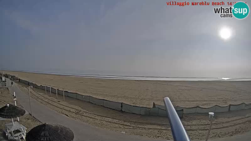 Playa webcam en vivo Villaggio Mare Blu Bibione Pineda – Italia