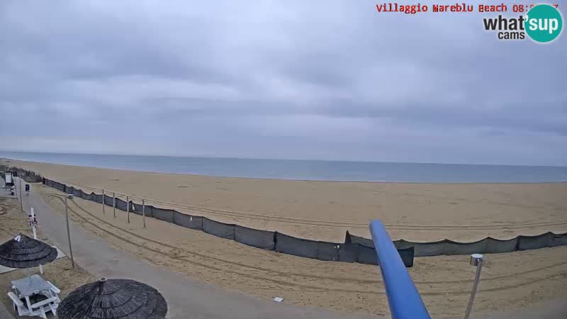Spiaggia Webcam Villaggio Mare Blu Bibione Pineda