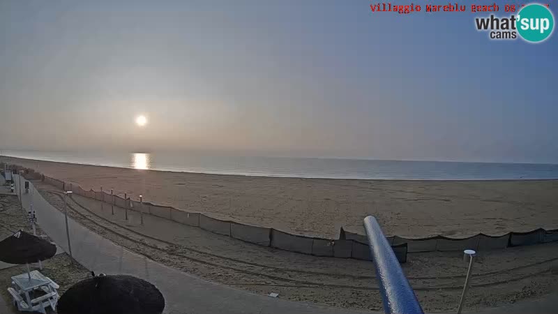 Spiaggia Webcam Villaggio Mare Blu Bibione Pineda