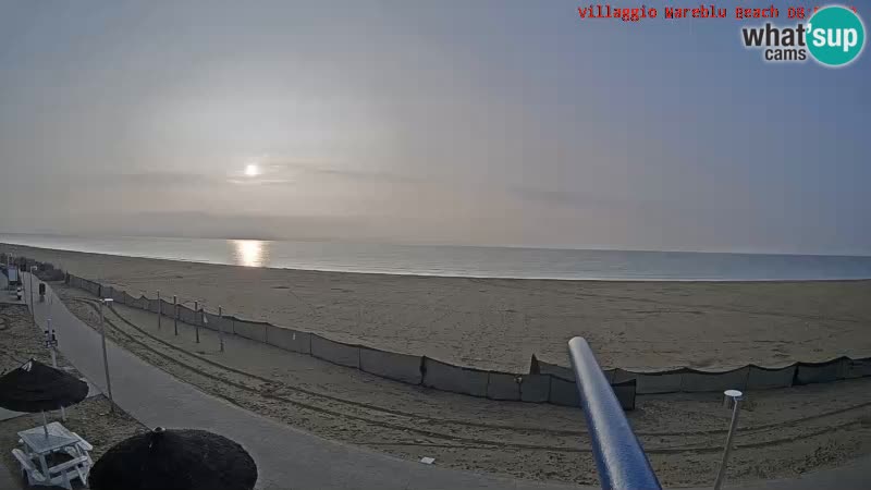 Webcam en direct de la plage Villaggio Mare Blu Bibione Pineda – Italie