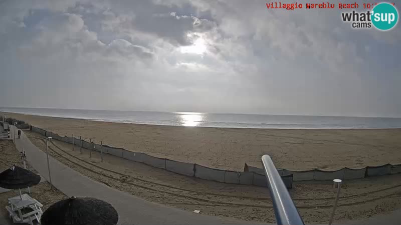 Web kamera uživo na plaži Villaggio Mare Blu Bibione Pineda – Italija
