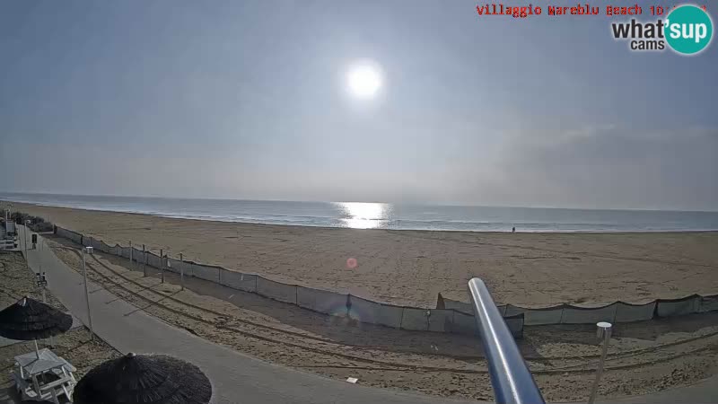 Webcam en direct de la plage Villaggio Mare Blu Bibione Pineda – Italie