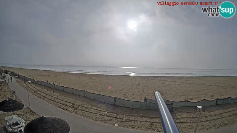 Spiaggia Webcam Villaggio Mare Blu Bibione Pineda